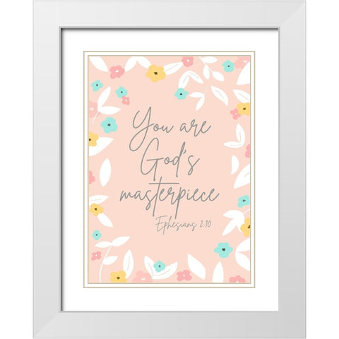 Spiritual Guidance IV White Modern Wood Framed Art Print with Double Matting by Quach, Anna