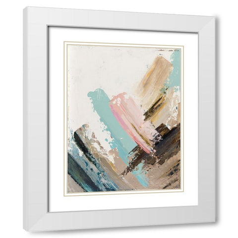 Summer Sorbet White Modern Wood Framed Art Print with Double Matting by Pinto, Patricia