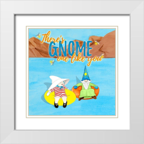 Gnome One Like You Tubing White Modern Wood Framed Art Print with Double Matting by Edwins, Hugo