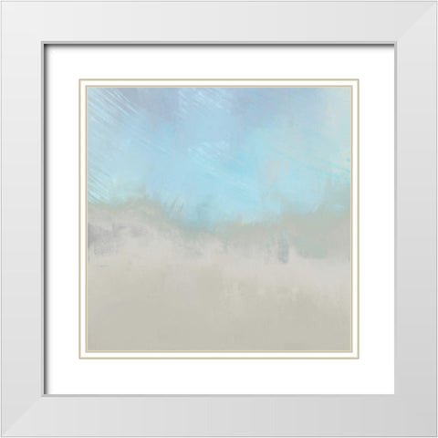 Misty Fog I White Modern Wood Framed Art Print with Double Matting by Meneely, Dan