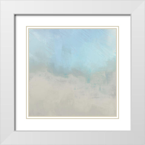 Misty Fog II White Modern Wood Framed Art Print with Double Matting by Meneely, Dan