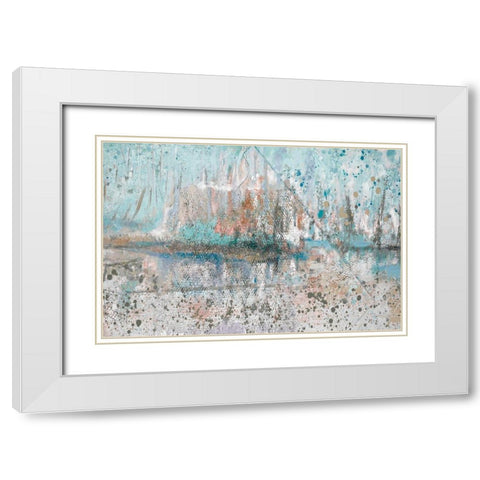 Distant Skies I White Modern Wood Framed Art Print with Double Matting by Beauchamp, Andy