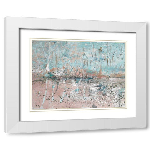 Distant Skies II White Modern Wood Framed Art Print with Double Matting by Beauchamp, Andy