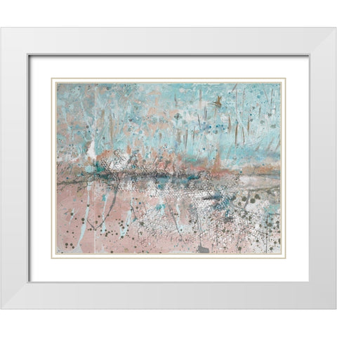 Distant Skies II White Modern Wood Framed Art Print with Double Matting by Beauchamp, Andy