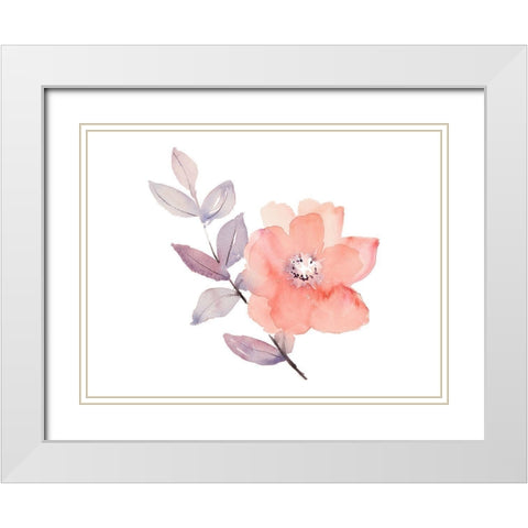 With Love it Grows I White Modern Wood Framed Art Print with Double Matting by Loreth, Lanie