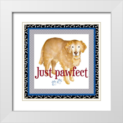 A Dogs Life V White Modern Wood Framed Art Print with Double Matting by Metz, Andi