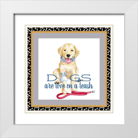 A Dogs Life I White Modern Wood Framed Art Print with Double Matting by Metz, Andi
