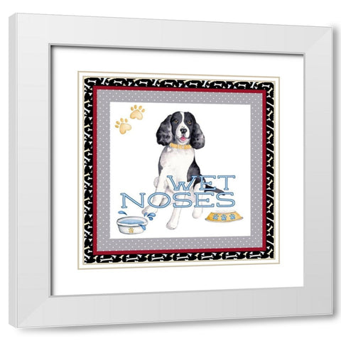 A Dogs Life II White Modern Wood Framed Art Print with Double Matting by Metz, Andi