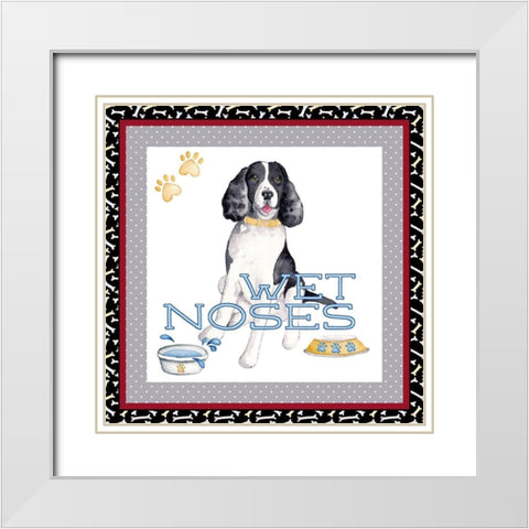 A Dogs Life II White Modern Wood Framed Art Print with Double Matting by Metz, Andi
