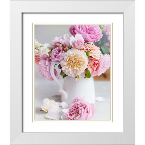 Romance Of Spring White Modern Wood Framed Art Print with Double Matting by Gardner, Sarah