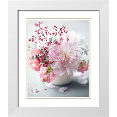 Morning Bliss White Modern Wood Framed Art Print with Double Matting by Gardner, Sarah