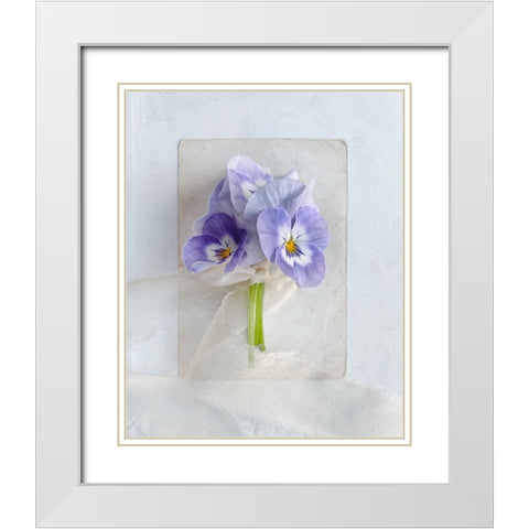 A Little Beauty White Modern Wood Framed Art Print with Double Matting by Gardner, Sarah