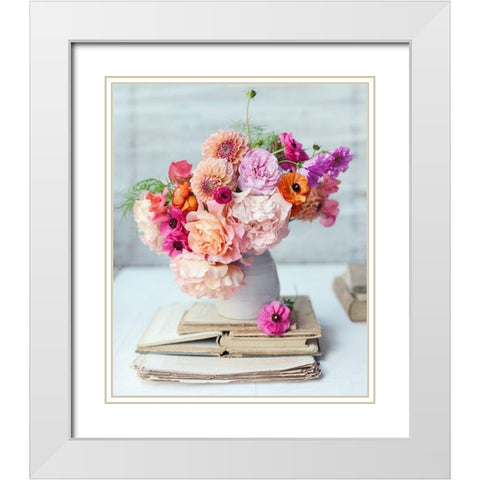 Afternoon Delight White Modern Wood Framed Art Print with Double Matting by Gardner, Sarah