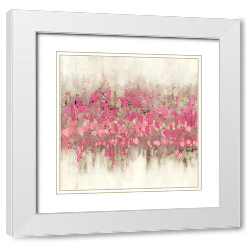 Crossing Abstract I White Modern Wood Framed Art Print with Double Matting by Meneely, Dan