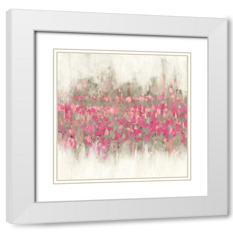 Crossing Abstract II White Modern Wood Framed Art Print with Double Matting by Meneely, Dan