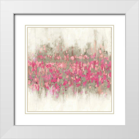 Crossing Abstract II White Modern Wood Framed Art Print with Double Matting by Meneely, Dan