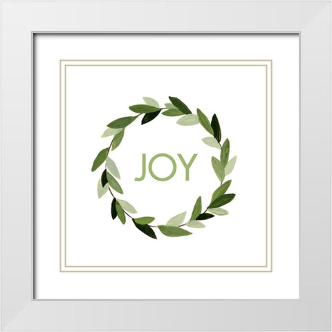 Modern Wreath II White Modern Wood Framed Art Print with Double Matting by Loreth, Lanie