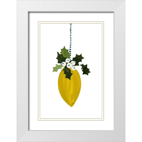 Modern Ornament II White Modern Wood Framed Art Print with Double Matting by Loreth, Lanie