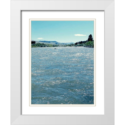 Natures Beauty White Modern Wood Framed Art Print with Double Matting by Coppel, Anna
