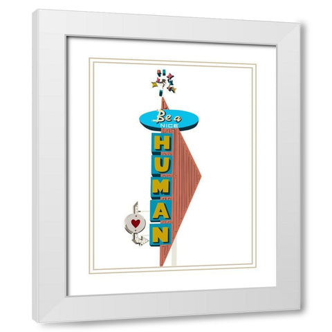 Inspirational Signs II White Modern Wood Framed Art Print with Double Matting by Bucheli, Jen