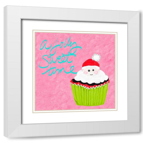 A Jolly Sweet Time White Modern Wood Framed Art Print with Double Matting by Ritter, Gina