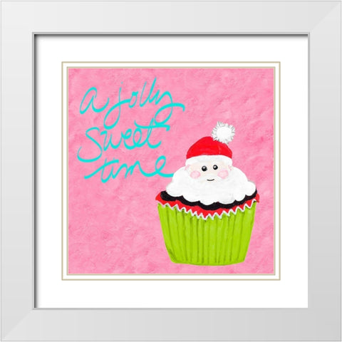 A Jolly Sweet Time White Modern Wood Framed Art Print with Double Matting by Ritter, Gina