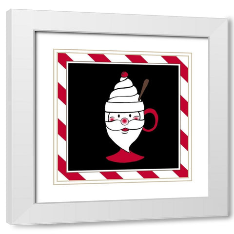 Christmas Mug I White Modern Wood Framed Art Print with Double Matting by Edwins, Hugo