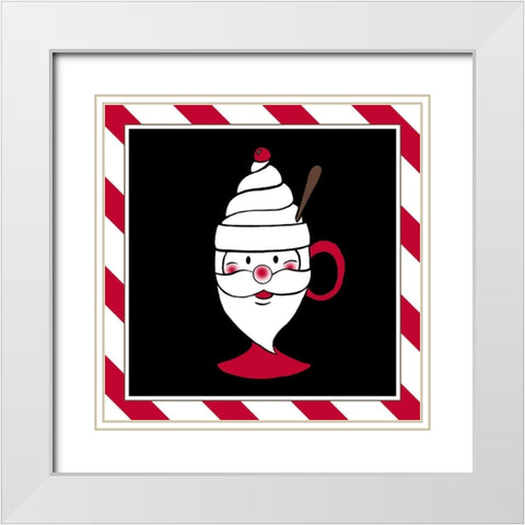 Christmas Mug I White Modern Wood Framed Art Print with Double Matting by Edwins, Hugo