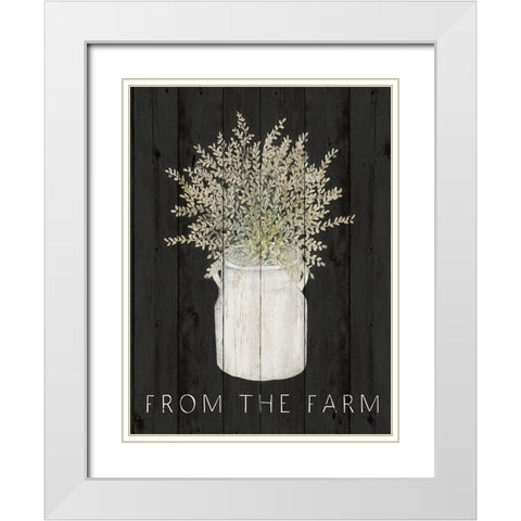 From The Farm White Modern Wood Framed Art Print with Double Matting by Gaynor, Janice