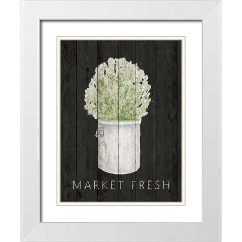 Market Fresh White Modern Wood Framed Art Print with Double Matting by Gaynor, Janice