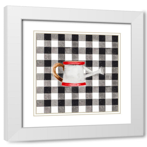 Fun Farm Icon III White Modern Wood Framed Art Print with Double Matting by Gaynor, Janice