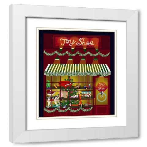 Toy Shop White Modern Wood Framed Art Print with Double Matting by Bucheli, Jen