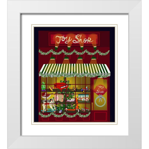 Toy Shop White Modern Wood Framed Art Print with Double Matting by Bucheli, Jen