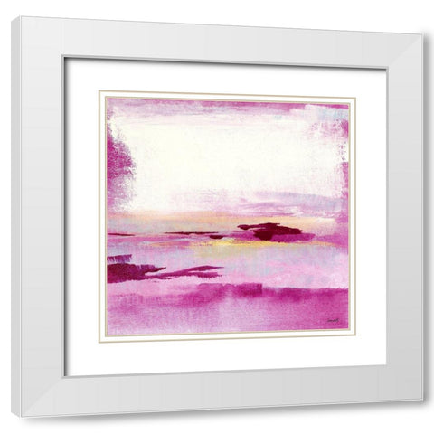 Dawn to Dusk White Modern Wood Framed Art Print with Double Matting by Loreth, Lanie