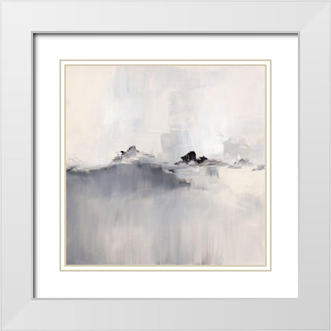 Boundless Space White Modern Wood Framed Art Print with Double Matting by Loreth, Lanie