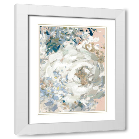 Floral Peace Morning II White Modern Wood Framed Art Print with Double Matting by Loreth, Lanie