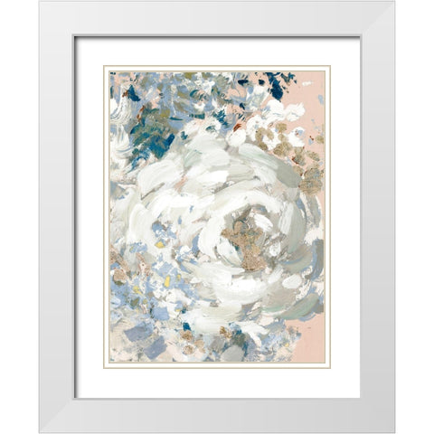 Floral Peace Morning II White Modern Wood Framed Art Print with Double Matting by Loreth, Lanie