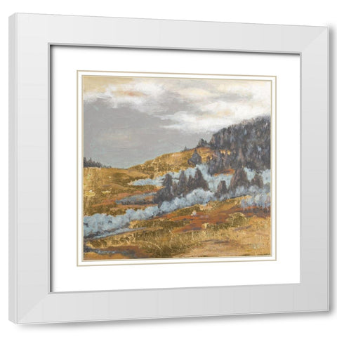 Arizona Hills White Modern Wood Framed Art Print with Double Matting by Pinto, Patricia