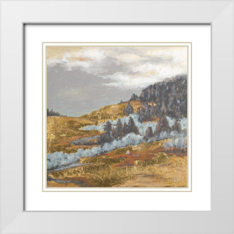 Arizona Hills White Modern Wood Framed Art Print with Double Matting by Pinto, Patricia