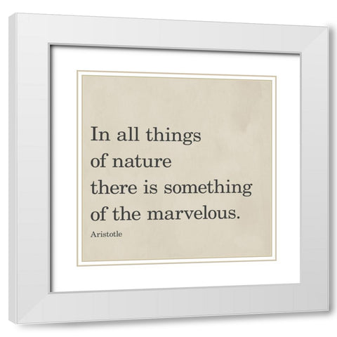 Something Of The Marvelous White Modern Wood Framed Art Print with Double Matting by SD Graphics Studio