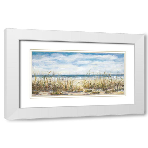 Sailing the Beautiful Coast White Modern Wood Framed Art Print with Double Matting by DeRice, Julie
