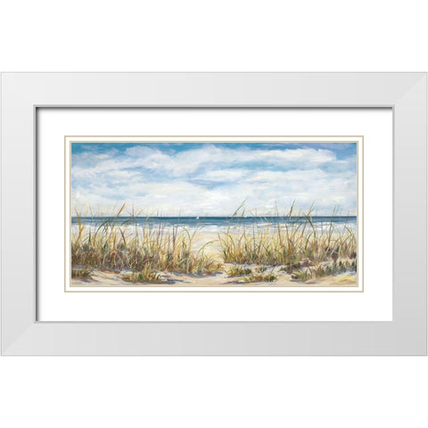 Sailing the Beautiful Coast White Modern Wood Framed Art Print with Double Matting by DeRice, Julie