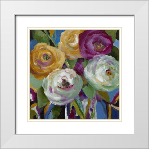 Garden Gems White Modern Wood Framed Art Print with Double Matting by Loreth, Lanie