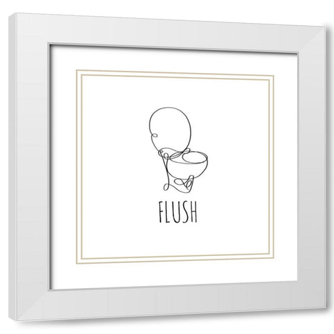 Flush White Modern Wood Framed Art Print with Double Matting by Quach, Anna