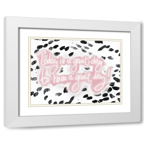 Great Day White Modern Wood Framed Art Print with Double Matting by Bryant, Susan