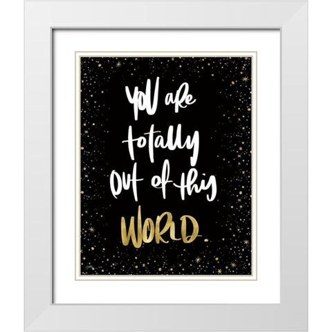 Out Of This World White Modern Wood Framed Art Print with Double Matting by Medley, Elizabeth