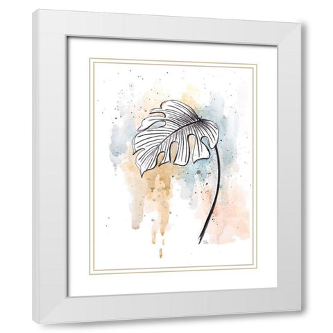 Soft Nature II White Modern Wood Framed Art Print with Double Matting by Pinto, Patricia