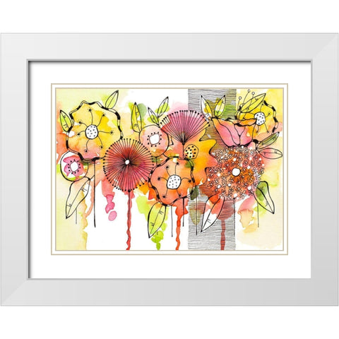 A Splash of Intrigue White Modern Wood Framed Art Print with Double Matting by Krinlox