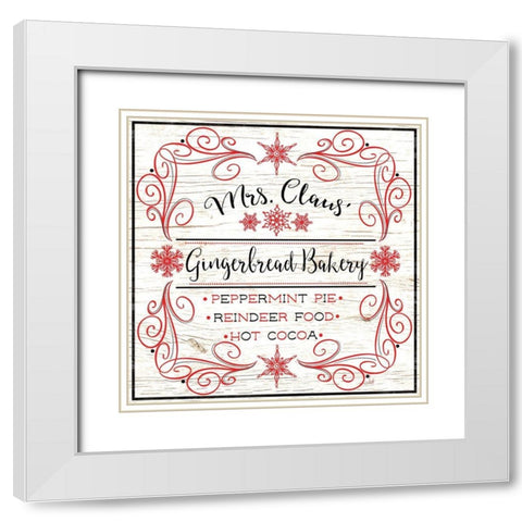 North Peppermint Pole II White Modern Wood Framed Art Print with Double Matting by Metz, Andi