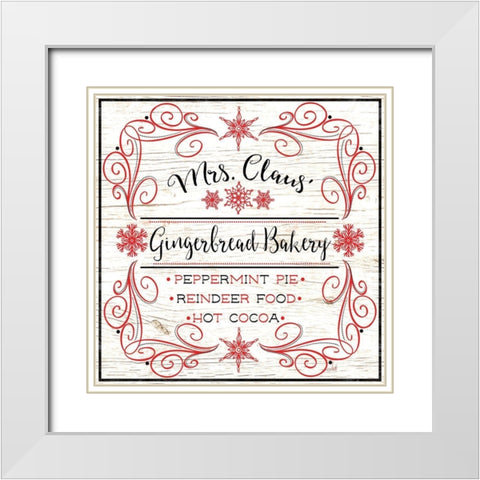 North Peppermint Pole II White Modern Wood Framed Art Print with Double Matting by Metz, Andi